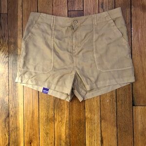 Sanctuary Tan Cargo Shorts with Cuffed Hem